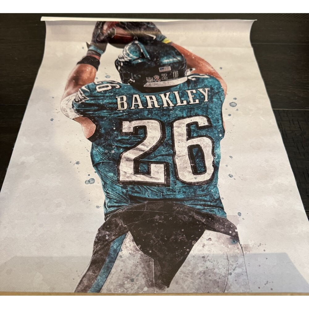 New NFL Saquon Barkley 12" x 18" Canvas Print0